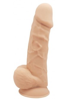 Телесный реалистичный фаллоимитатор DILDO 8.5INCH FLESH - 21,6 см.