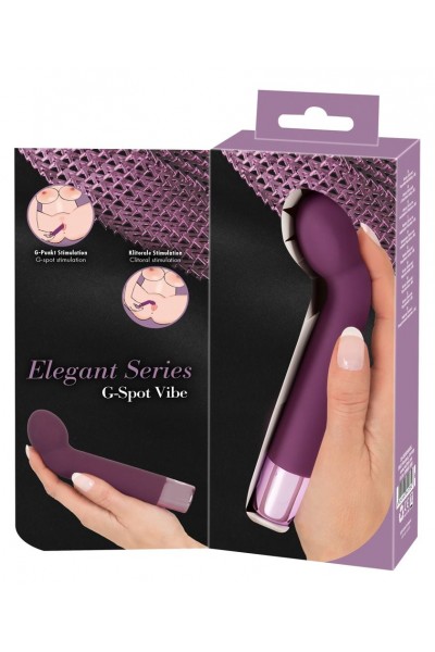 Фиолетовый G-стимулятор с вибрацией G-Spot Vibe - 16 см.