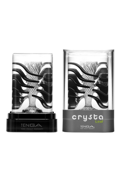 Прозрачный мастурбатор Tenga Crysta Leaf