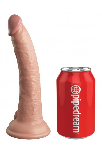 Телесный фаллоимитатор 7  Silicone Dual Density Cock - 21 см.