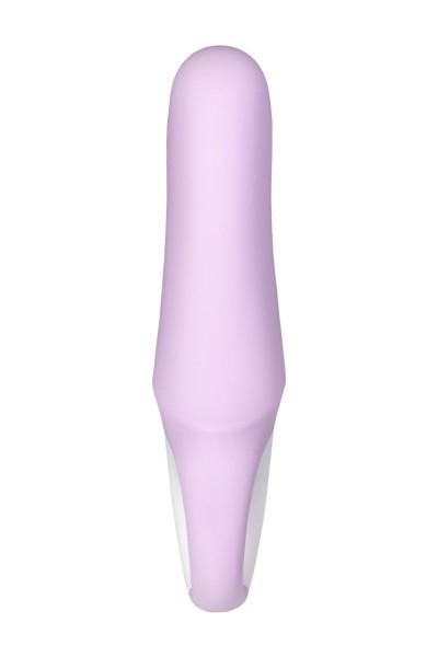 Сиреневый вибратор Satisfyer Charming Smile - 18,5 см.