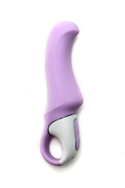 Сиреневый вибратор Satisfyer Charming Smile - 18,5 см.