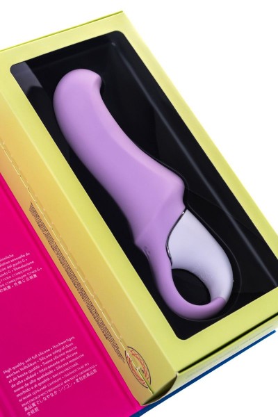 Сиреневый вибратор Satisfyer Charming Smile - 18,5 см.