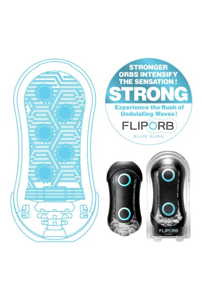 Мастурбатор Tenga FLIP ORB STRONG BLUE RUSH