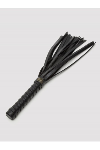 Черная кожаная плеть Bound to You Faux Leather Small Flogger - 29,2 см.