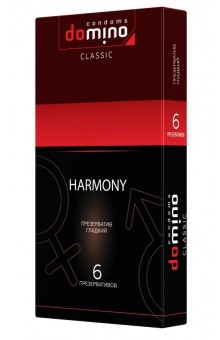 Гладкие презервативы DOMINO Classic Harmony - 6 шт.