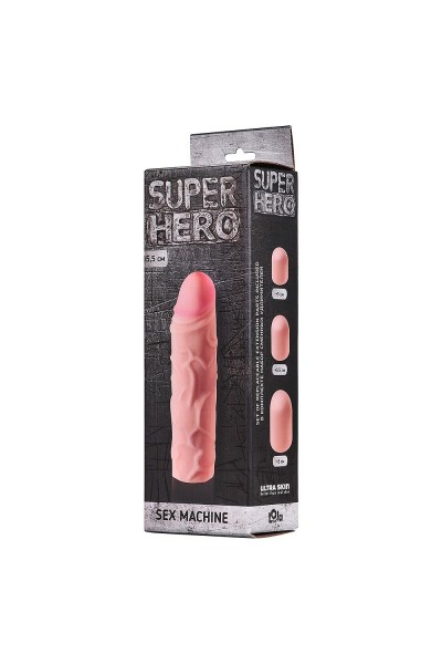 Фаллоудлинитель SUPER HERO Sex Machine - 15,5 см.