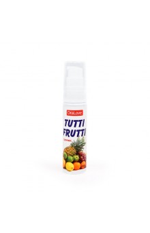 Гель-смазка Tutti-frutti со вкусом тропических фруктов - 30 гр.