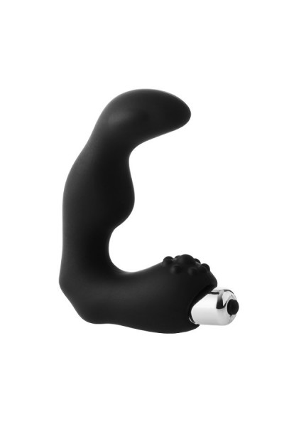 Черный вибромассажер простаты FantASStic Vibrating Prostate Massager - 11,3 см.