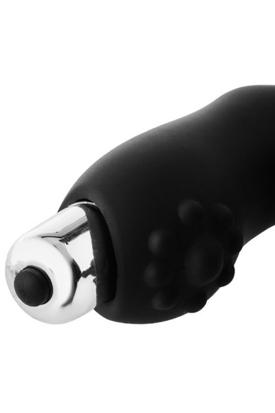 Черный вибромассажер простаты FantASStic Vibrating Prostate Massager - 11,3 см.