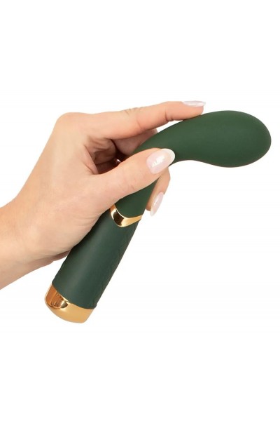 Зеленый стимулятор точки G Luxurious G-Spot Massager - 19,5 см.