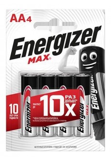 Батарейки Energizer MAX E91/AA 1,5V - 4 шт.