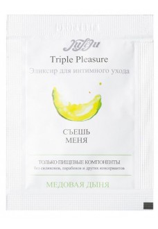 Эликсир для интимного ухода Triple Pleasure  Медовая дыня  - 3 мл.