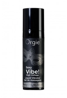 Гель для массажа ORGIE Sexy Vibe High Voltage с эффектом вибрации - 15 мл.