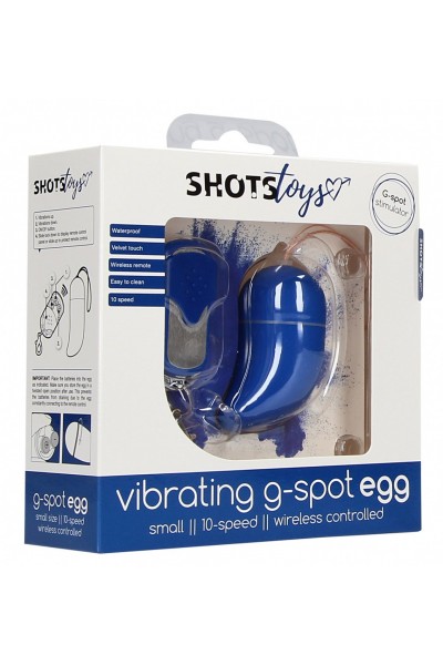 Синее виброяйцо Small Wireless Vibrating G-Spot Egg