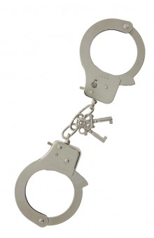 Металлические наручники с ключиками LARGE METAL HANDCUFFS WITH KEYS