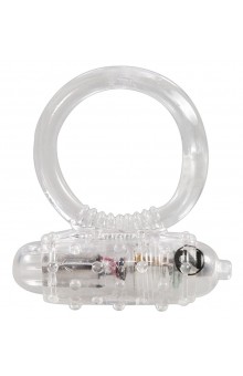 Прозрачное эрекционное виброкольцо Vibro Ring Clear