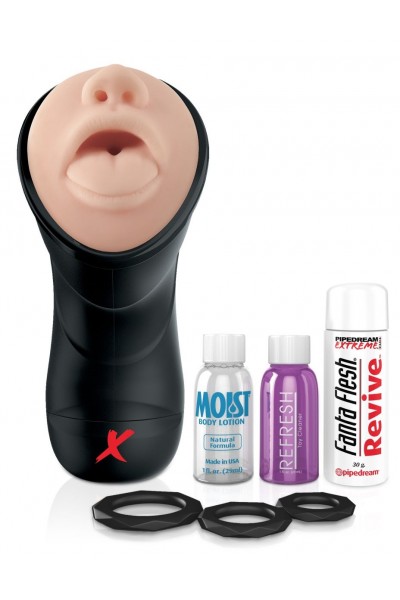 Мастурбатор-ротик Deep Throat Vibrating Stroker