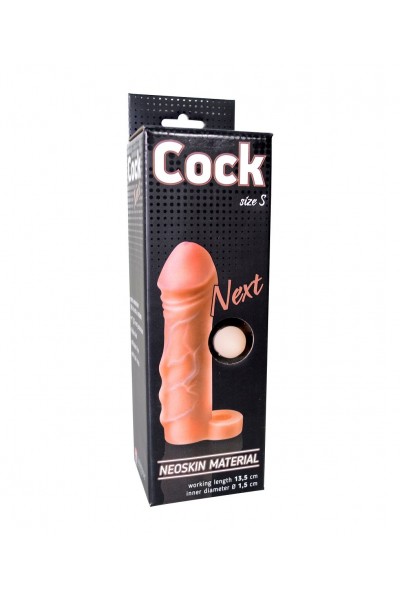 Фаллоудлинитель с кольцом COCK size S - 13,5 см.