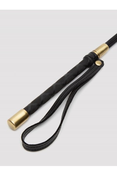 Черный стек Bound to You Faux Leather Riding Crop - 57 см.