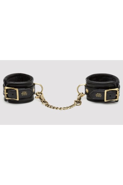 Черные наручники Bound to You Faux Leather Wrist Cuffs