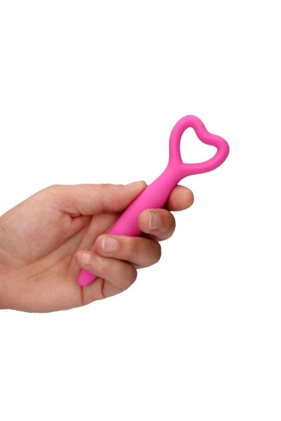 Набор розовых вагинальных расширителей с вибропулей Silicone Vaginal Dilator Set