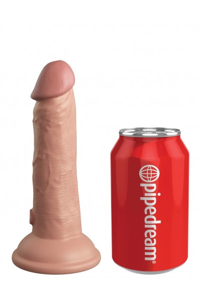 Телесный фаллоимитатор 6  Silicone Dual Density Cock - 17 см.