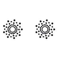 Черные наклейки на грудь Rowland