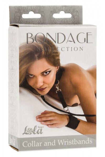 Ошейник с наручниками Bondage Collection Collar and Wristbands One Size