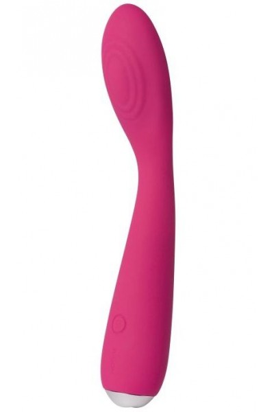 Ярко-розовый G-стимулятор IRIS Clitoral   G-spot Vibrator - 18 см.