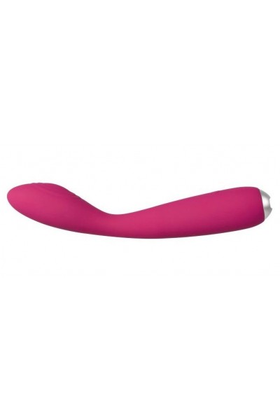 Ярко-розовый G-стимулятор IRIS Clitoral   G-spot Vibrator - 18 см.