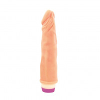 Вибратор Realistic Cock Vibe телесного цвета - 21 см.