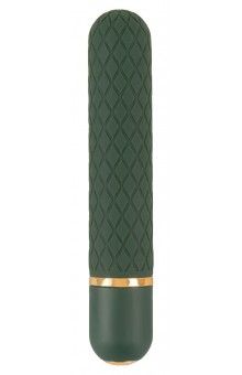 Зеленый мини-вибратор Luxurious Bullet Vibrator - 12,6 см.