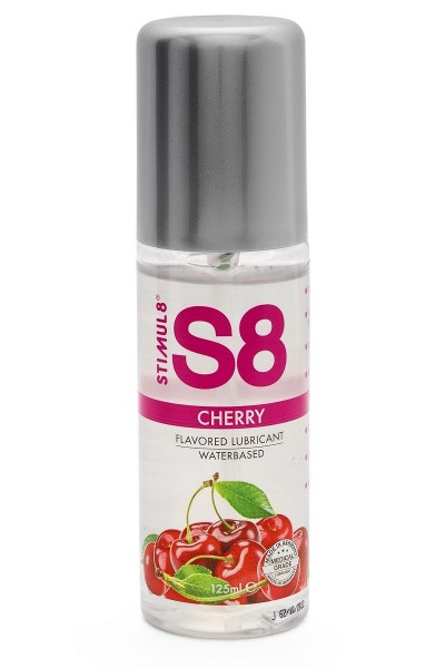 Смазка на водной основе S8 Flavored Lube со вкусом вишни - 125 мл.