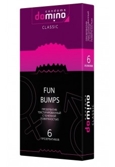 Текстурированные презервативы DOMINO Classic Fun Bumps - 6 шт.