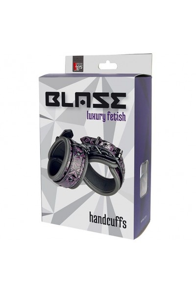 Фиолетово-чёрные наручники BLAZE HANDCUFF PURPLE