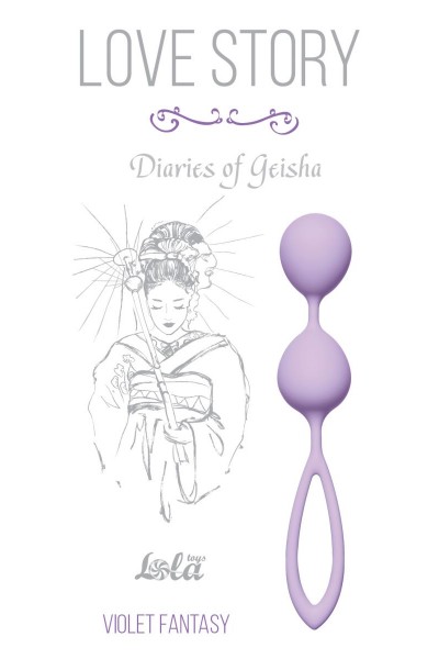 Сиреневые вагинальные шарики Diaries of a Geisha