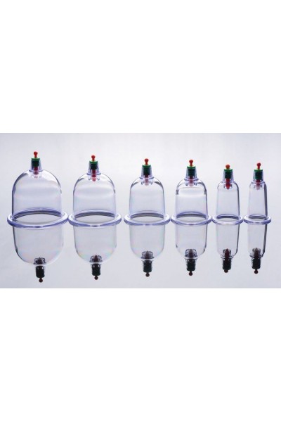 Набор помп для стимуляции Sukshen 6 Piece Cupping Set with Acu-Points