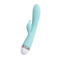 Мятный вибратор-кролик Iris - 22 см.