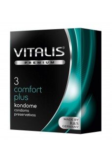 Контурные презервативы VITALIS PREMIUM comfort plus - 3 шт.