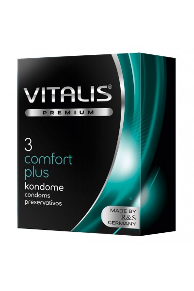 Контурные презервативы VITALIS PREMIUM comfort plus - 3 шт.