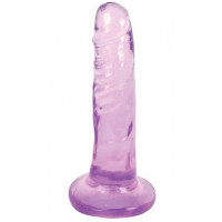 Фиолетовый фаллоимитатор Slim Stick Dildo - 15,2 см.
