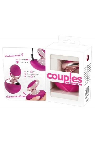 Ярко-розовый вибромассажер Couples Choice Massager