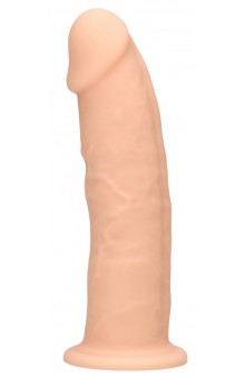 Телесный фаллоимитатор без мошонки Silicone Dildo Without Balls - 15,3 см.