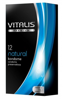 Классические презервативы VITALIS PREMIUM natural - 12 шт.