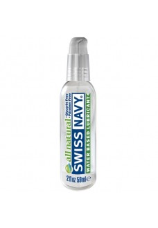 Гипоаллергенный лубрикант Swiss Navy All Natural Water Base Lubricant - 59 мл.