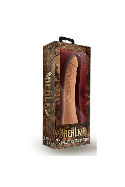 Насадка-фаллоимитатор для трусиков с плугом Realistic 7.5 Inch Lock On Dildo - 19 см.