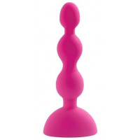 Розовый анальный вибростимулятор Anal Beads S - 14,5 см. 