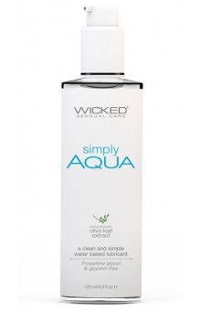 Легкий лубрикант на водной основе Wicked Simply AQUA - 120 мл.