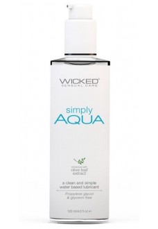 Легкий лубрикант на водной основе Wicked Simply AQUA - 120 мл.